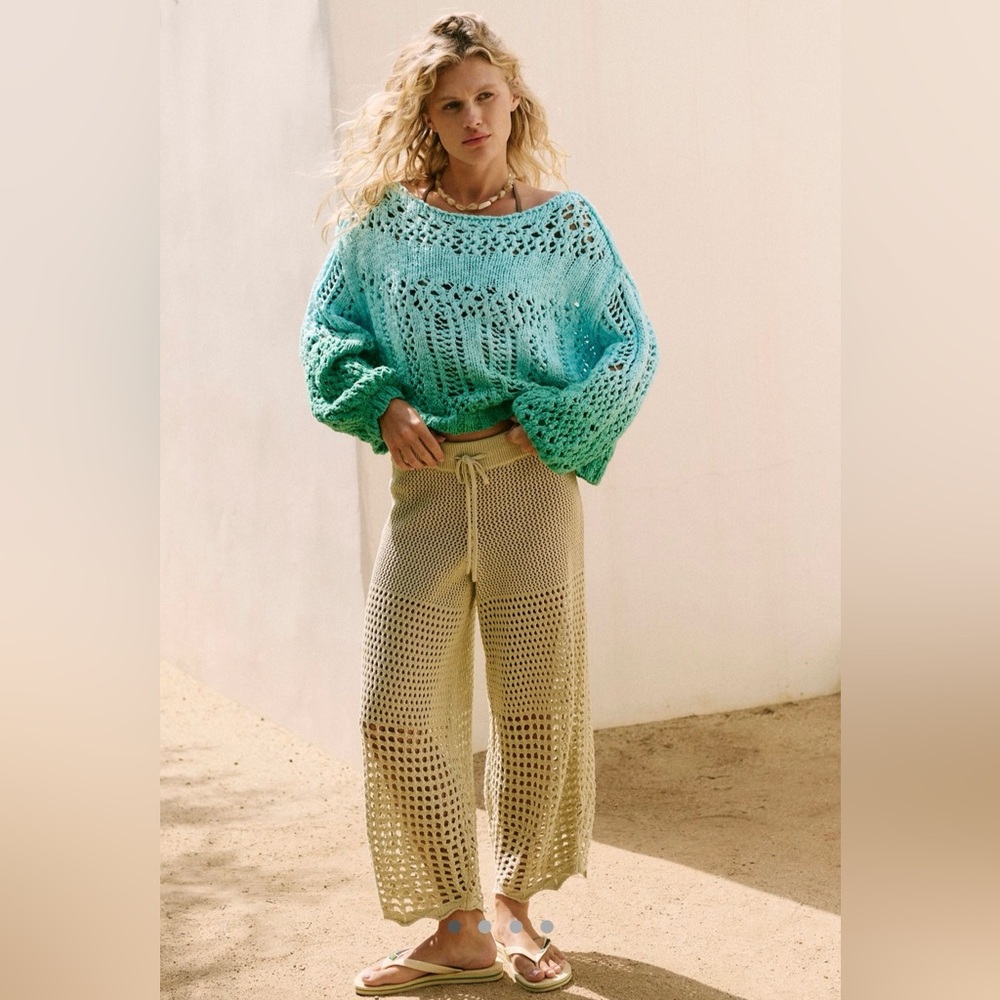 Free People Free-est Carla Fauxchet Pants in Green Haze